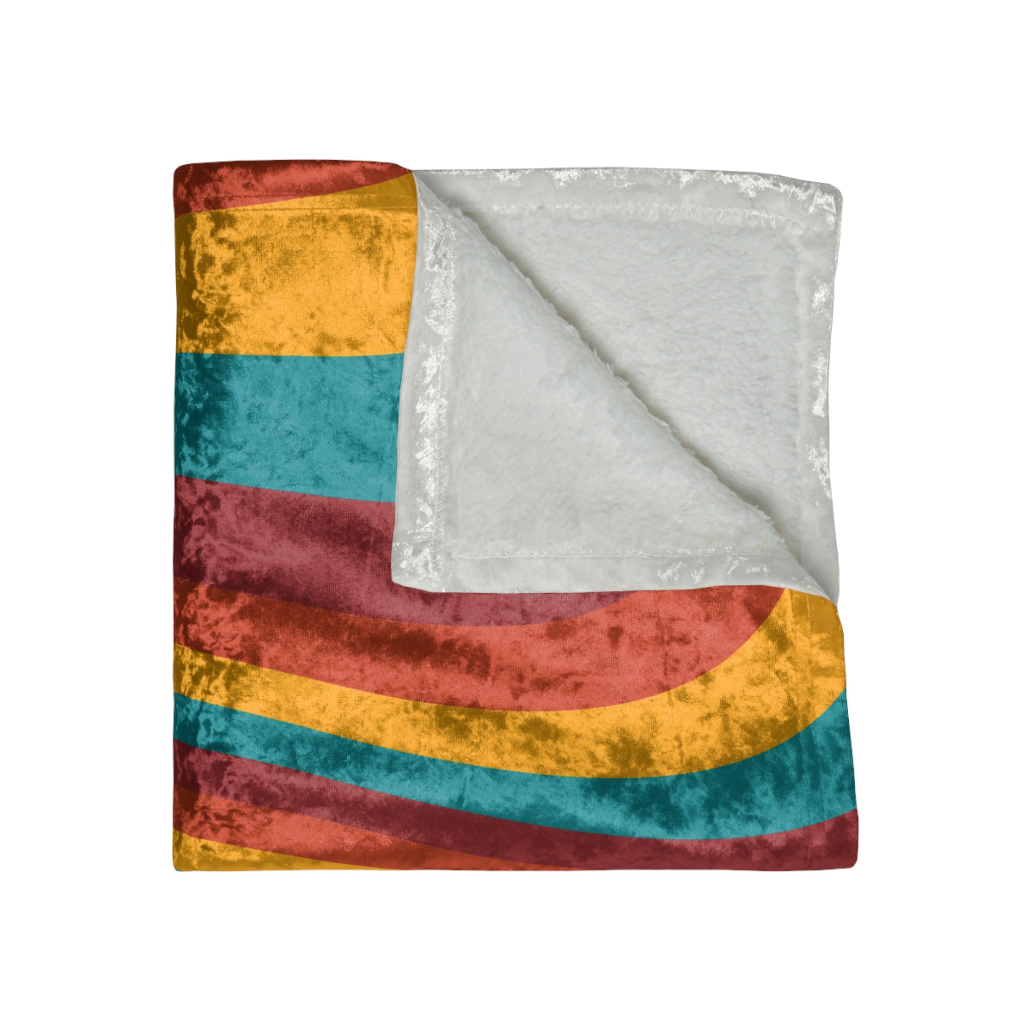 Soft & Cozy Retro Crushed Velvet Blanket - Luxurious Throw for Bed, Couch & Home Decor - Perfect for Winter Nights, Movie Time & Gift Giving