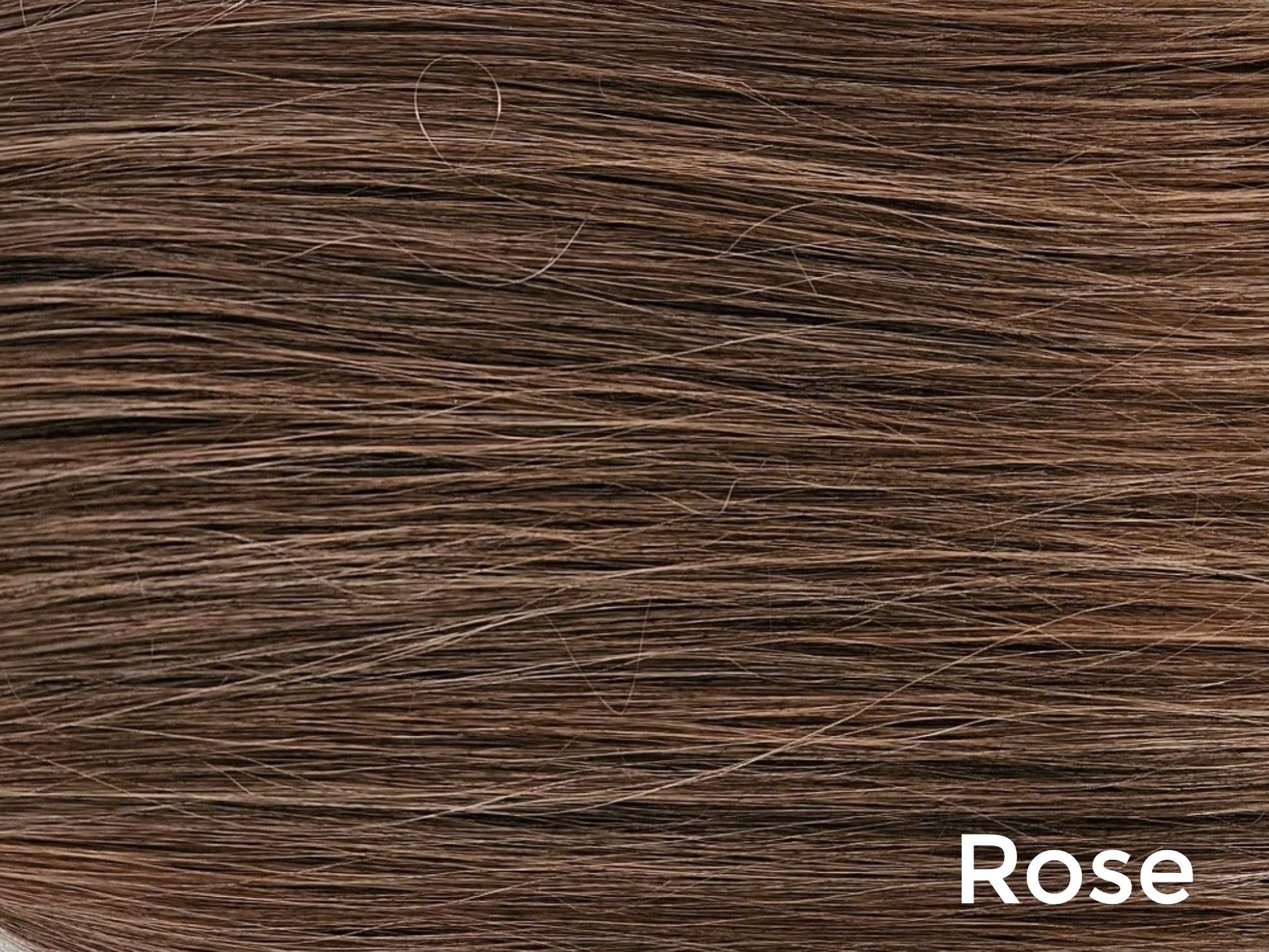Cheerleader Curly Hairpiece for Cheerleading & Dance - Rose Gold Wig for Pom Poms, Pep Rallies & Performances