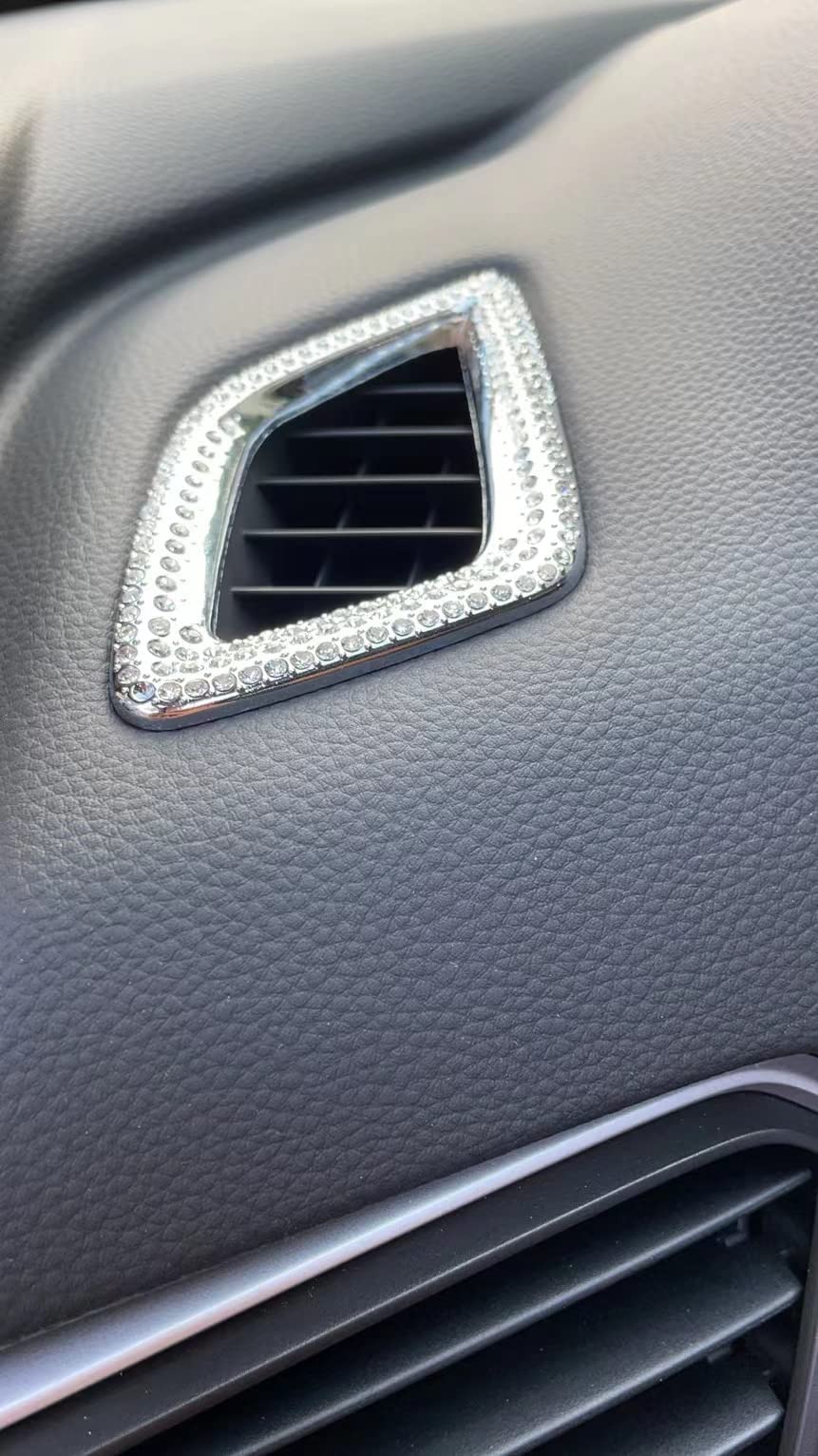 Crystal Rhinestone Car Air Vent Trim Cover - Compatible with Honda Accord 2018-2021 - Stylish Dashboard Decoration for Interior Upgrade (Perfect for Car Shows, Gifts & Personalization)