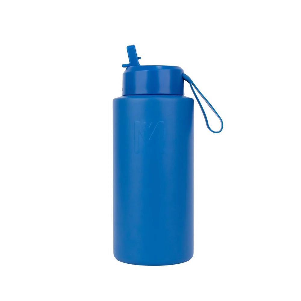 Montii Fusion Sipper Drink Bottle - 1000ml Leak-Proof, BPA-Free Water Bottle for Gym, Hiking & Travel - Insulated Stainless Steel Thermos with Straw & Carry Strap