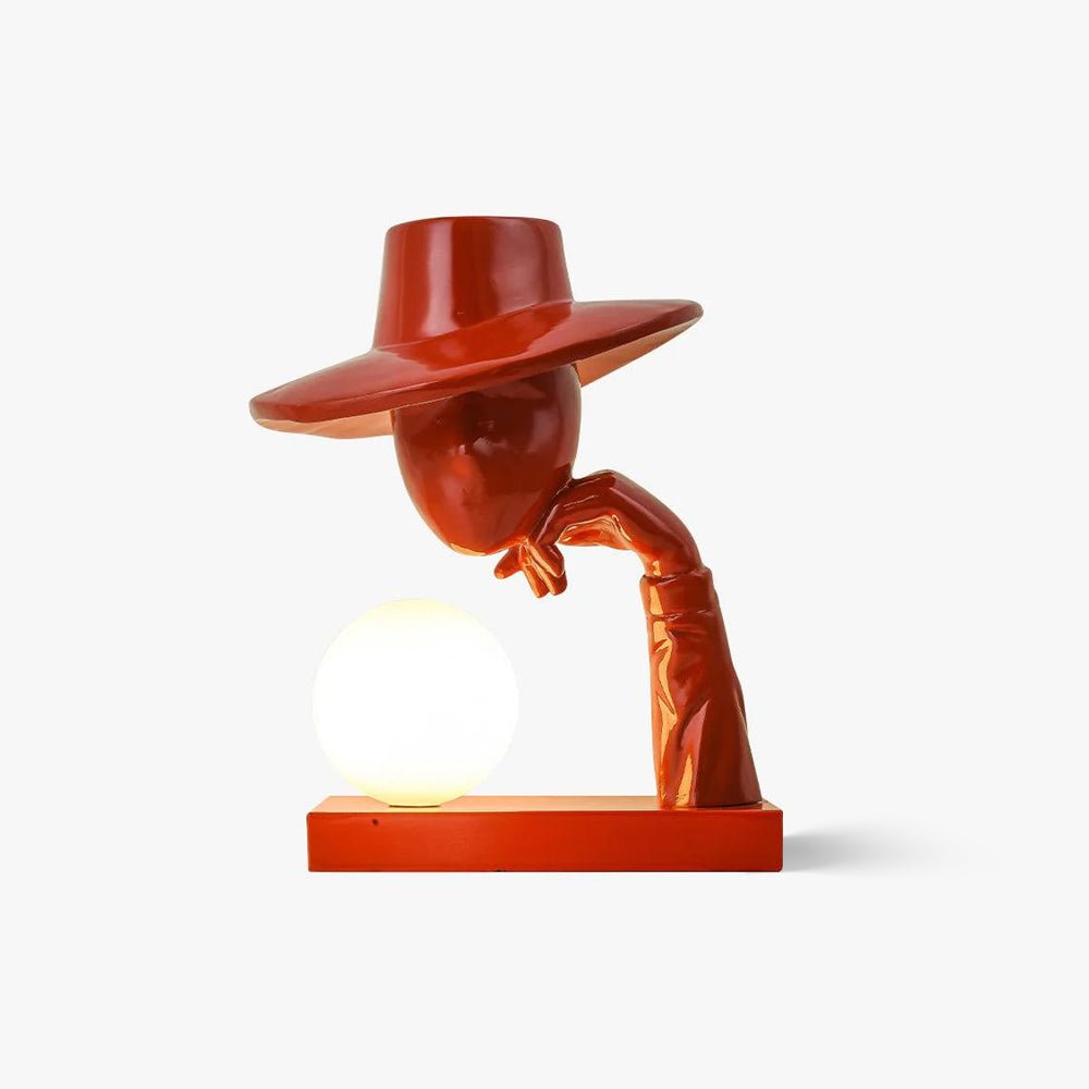Juni Resin Novelty Lamp - Handmade Decorative Table Light for Bedroom, Living Room, Office | Perfect for Home Decor, Gift Giving & Relaxing Ambiance