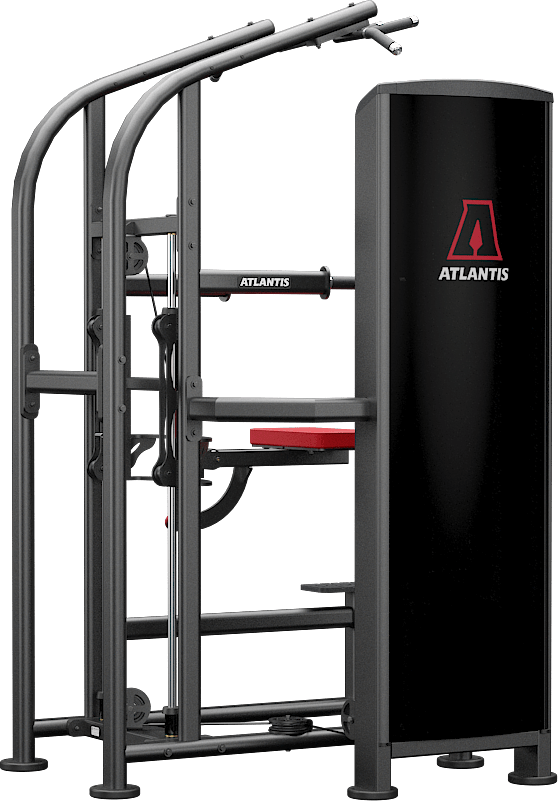 ATLANTIS Assisted Chin Up and Dip Station - Home Gym Equipment for Strength Training & Upper Body Workouts