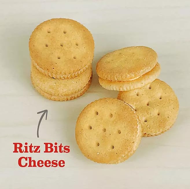 RITZ Bits Cheese Sandwich Crackers - 30 Pack (1.5oz Each) | Individually Wrapped Snack Packs | Perfect for School Lunches, Office Snacks & On-the-Go Treats