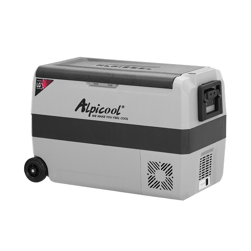 Alpicool LGT50 12V/24V Portable Car Refrigerator - 50QT Dual Zone Freezer & Fridge for Camping, Road Trips & Outdoor Adventures