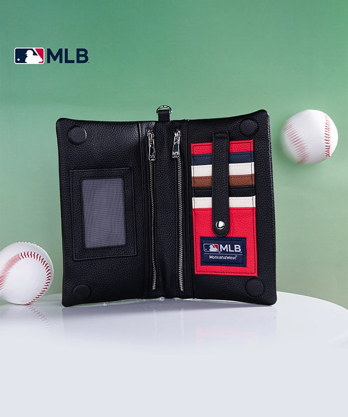 MLB Los Angeles Dodgers Genuine Leather Crossbody Bag for Women - Stylish & Durable Purse for Game Day, Travel & Everyday Use