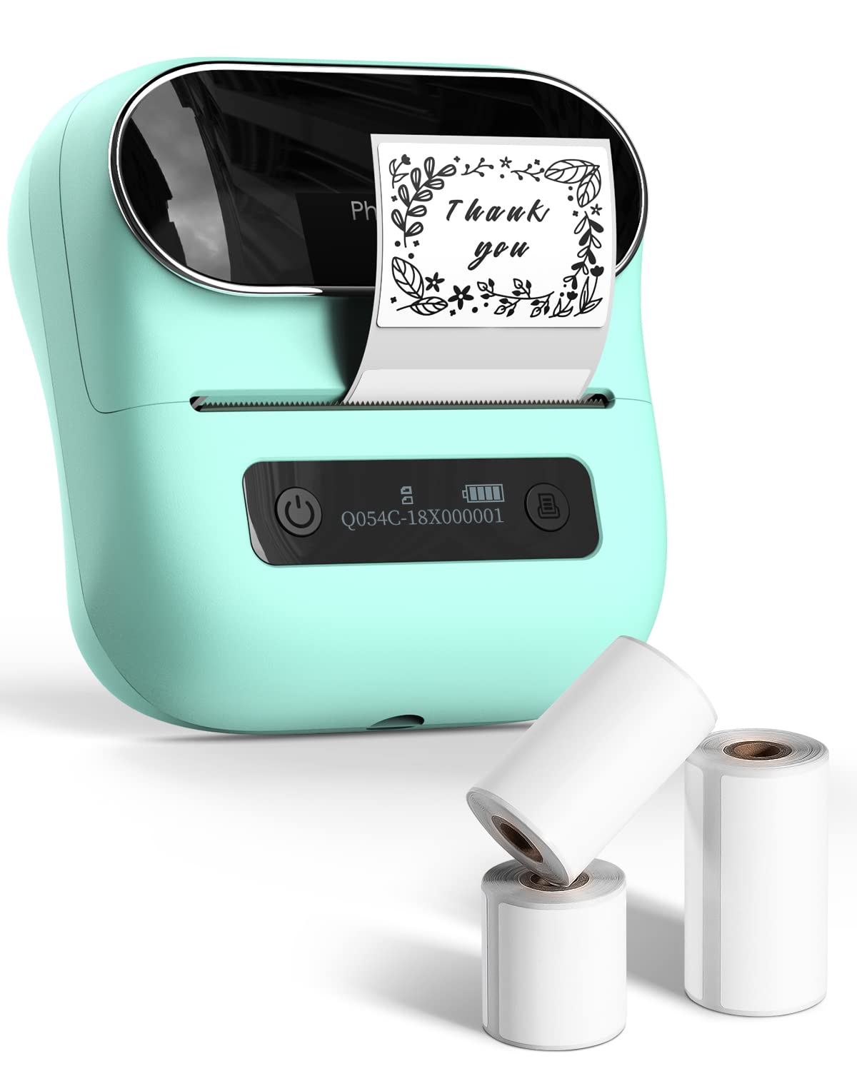 Phomemo M220 Bluetooth Thermal Label Printer - 3.14 Inch Portable Barcode & Address Label Maker for Shipping, Mailing & File Organization | Includes 3 Label Rolls | Perfect for Small Business, Warehouse & Home Office Use