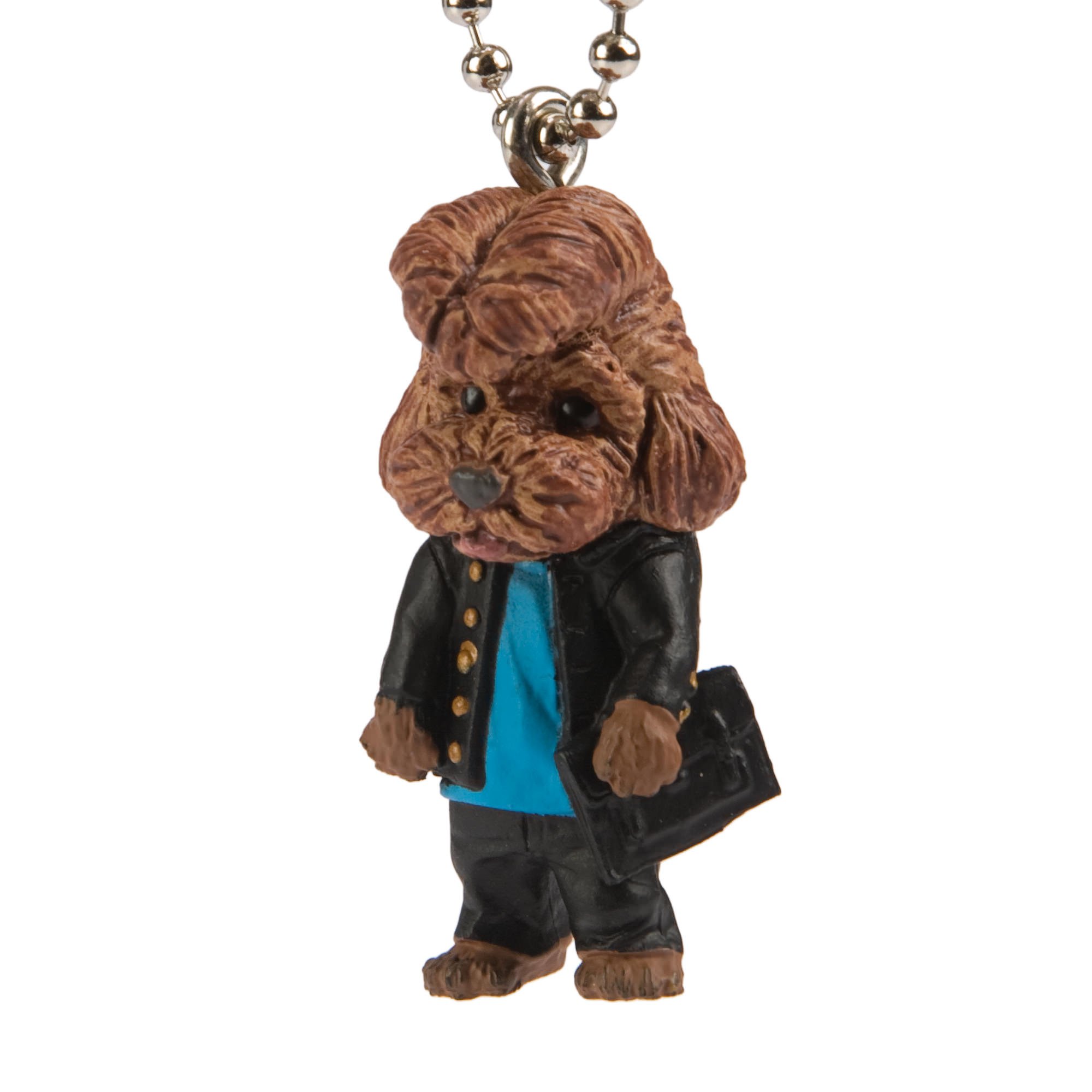 Anime Wild Dogs in School Uniforms Poodle Keychain - Cute Kawaii Dog Keyring for Backpacks, Bags & Gifts | Perfect for Anime Fans & Pet Lovers