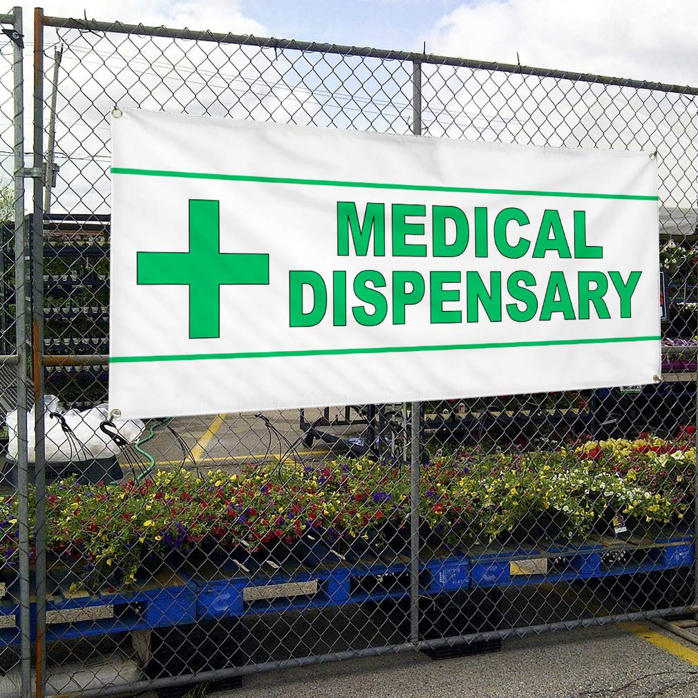 Premium Vinyl Banner - Multiple Sizes (60x144 Inches) for Medical Dispensary, Green Health & Outdoor Use - Weatherproof, Industrial Yard Signs with 10 Grommets - Perfect for Storefronts, Events & Outdoor Advertising