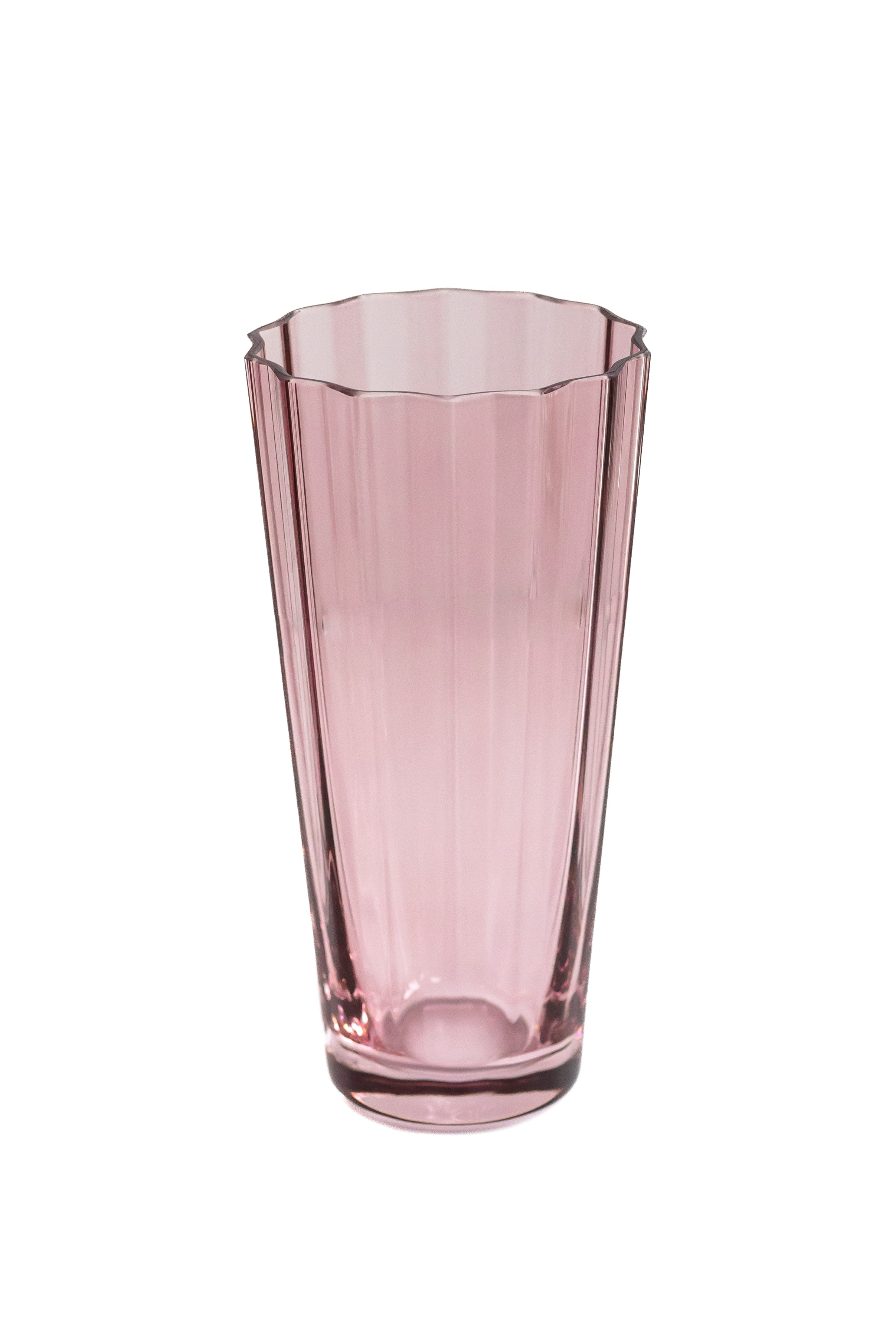 Estelle Colored Sunday Highball Glasses Set of 2 - Rose Pink Barware for Cocktails, Iced Tea & Entertaining | Elegant Drinkware for Home Bar, Parties & Gifts