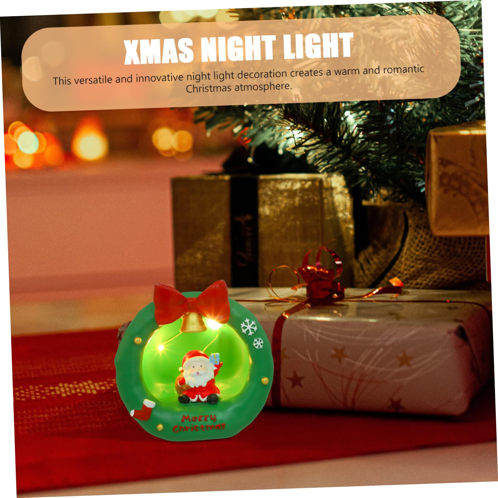 Veemoon Christmas Star Night Light - Decorative LED Night Lamp for Kids, Boys and Girls - Perfect for Bedroom, Nursery, Holiday Decor & Xmas Ambiance