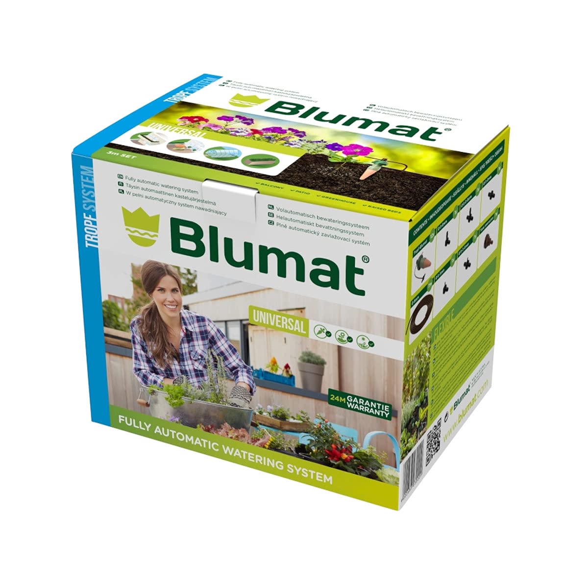 Tropf-Blumat Small Box Kit Automatic Watering System for 6 Plants - Sustainable Outdoor Irrigation for Garden, Patio, Hanging Baskets, Raised Beds & Greenhouses | Perfect for Vacation Homes & Drought-Prone Areas