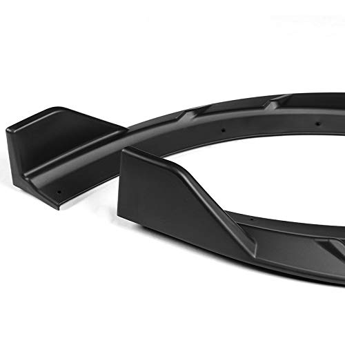 HYPERSPEED Front Bumper Lip Spoiler + Side Skirt Extensions for Dodge Charger 2015-2021 | ABS Plastic Body Kit | Matte Black Car Accessories (6PCS) | Enhance Aerodynamics & Sporty Look for Street Racing & Car Shows
