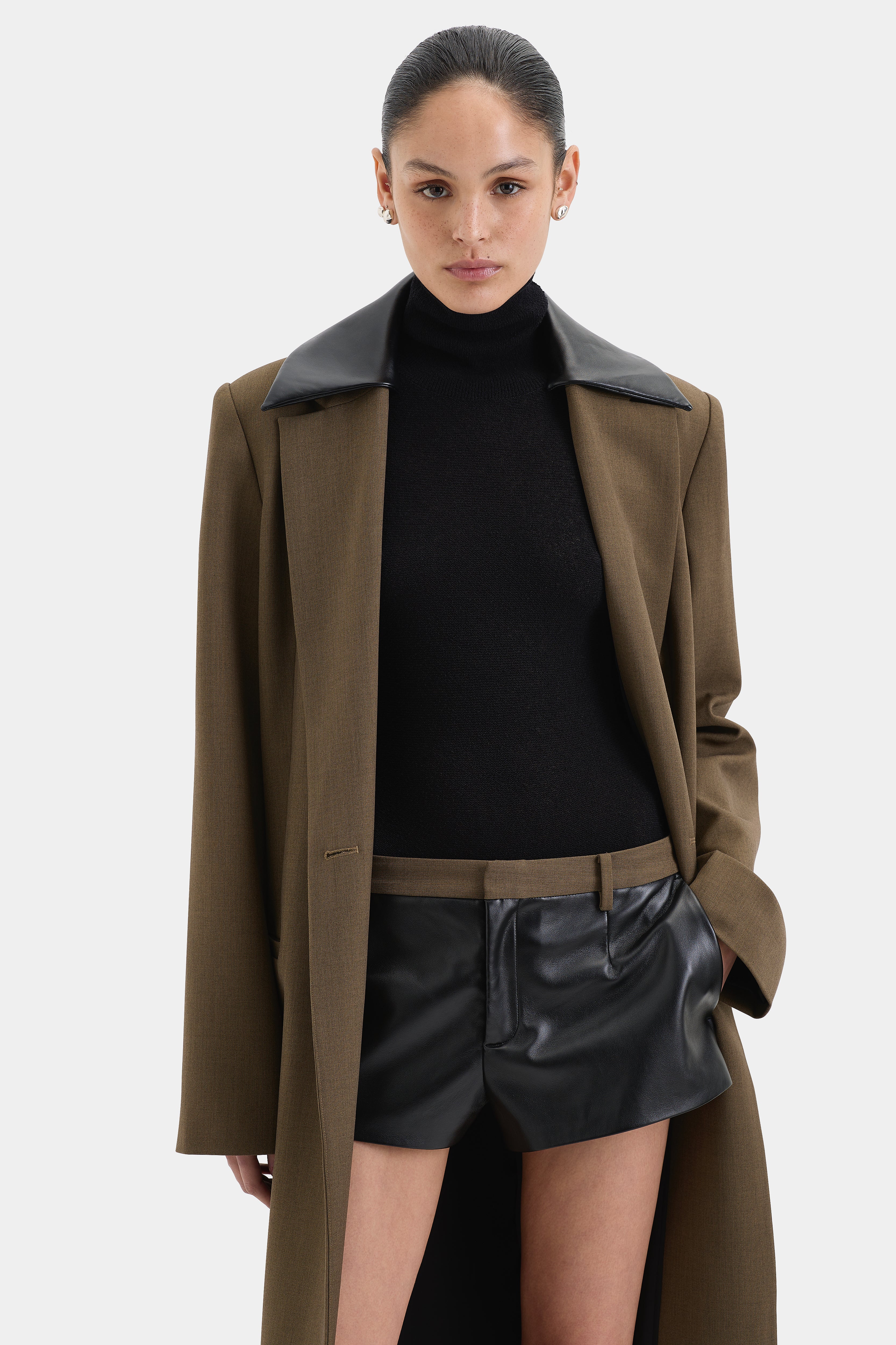 Premium Sartoria Wool Blend Coat in Chocolate Marle - Elegant Winter Outerwear for Men & Women | Perfect for Office, Parties & Formal Events