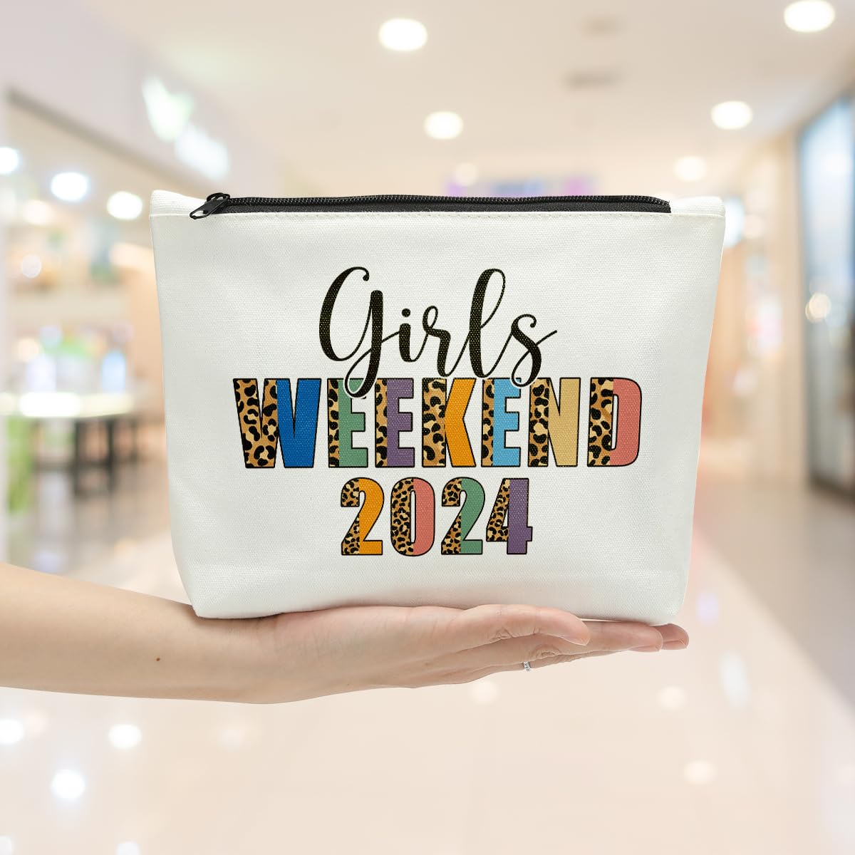 2024 Funny Girls Weekend Travel Makeup Bag - Cute Cosmetic Bag for Women's Trip, Vacation & Holiday Gifts - Perfect for Bachelorette Parties, Bridal Showers & Girls Getaways