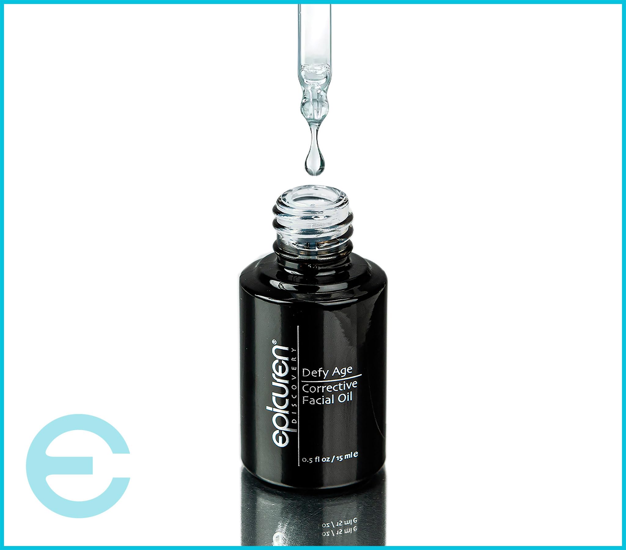 Epicuren DISCOVERY Defy Age Corrective Facial Oil - 0.5 fl oz Anti-Aging Treatment for Wrinkles & Fine Lines | Perfect for Night Routine & Dry Skin Care