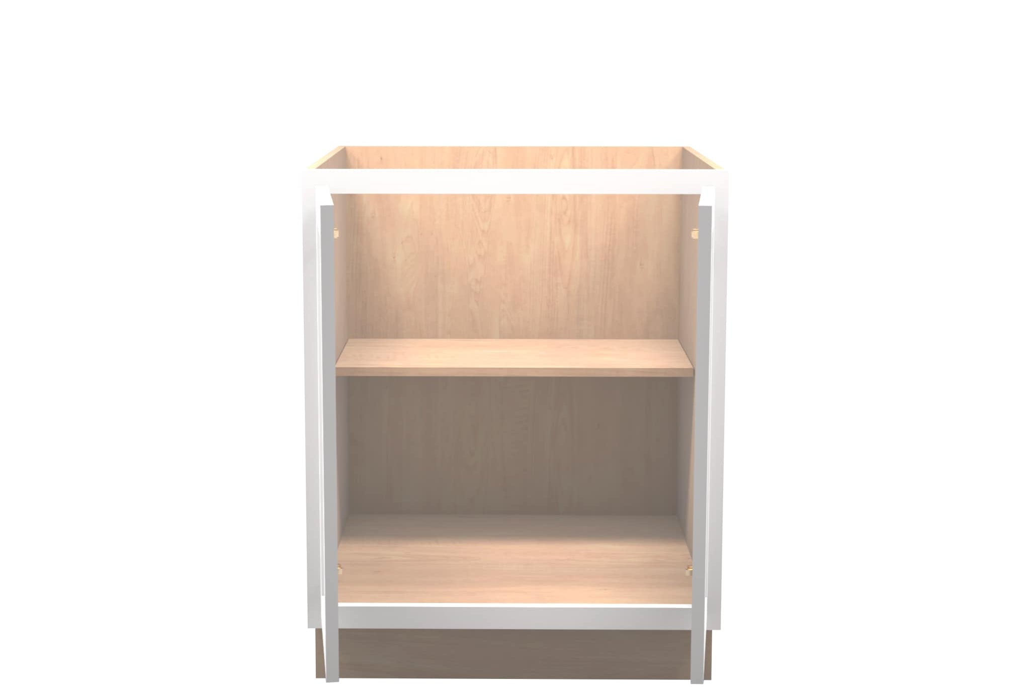 Premium American Made Shaker RTA B27FHD Base Cabinet with Full Door - Classic White Finish | Perfect for Kitchen Remodeling, Bathroom Storage & Home Organization