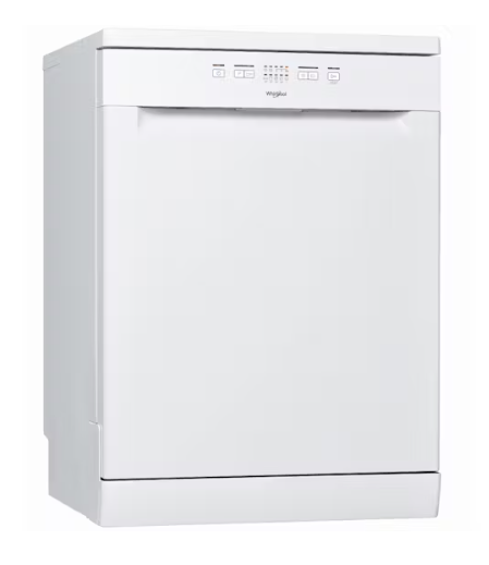Whirlpool WFE2C19WAUS 60cm 14 Place Setting Freestanding Dishwasher in White - Energy Efficient Stainless Steel Interior for Large Families & Entertaining