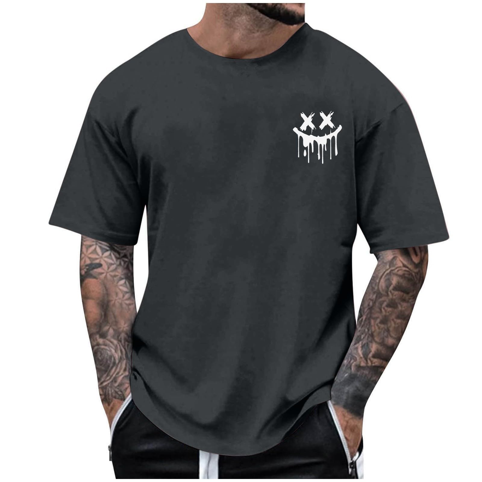Men's Graphic T-Shirts - Short Sleeve Drop Shoulder Tees for Summer | Hip Hop Streetwear Fashion | Casual Wear, Street Style & Music Festivals