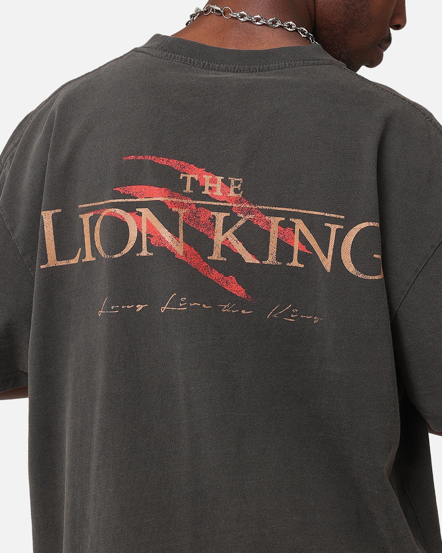 Disney The Lion King Scar Heavyweight T-Shirt - Black Wash - Vintage American Thrift Style - Perfect for Cosplay, Halloween, and Disney Fans