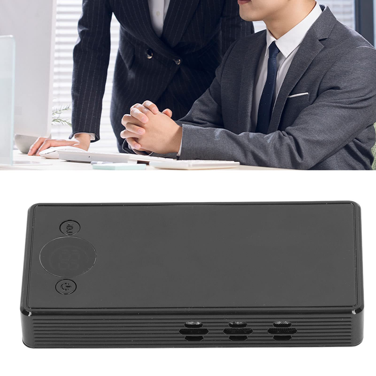 Portable Anti-Recording Device with Remote Control - Voice Recorder Jammer & Mobile Phone Signal Blocker for Office Meetings, Confidential Conversations & Private Spaces - Rechargeable Power Bank Design