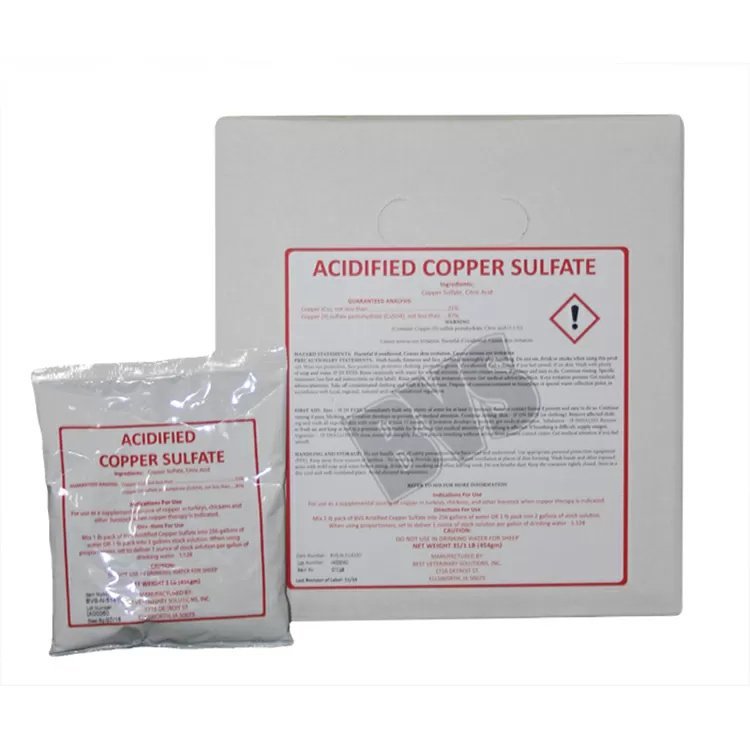 35 Pack Acidified Copper Sulfate for Pool Maintenance, Water Treatment & Algae Control - Industrial & Agricultural Use