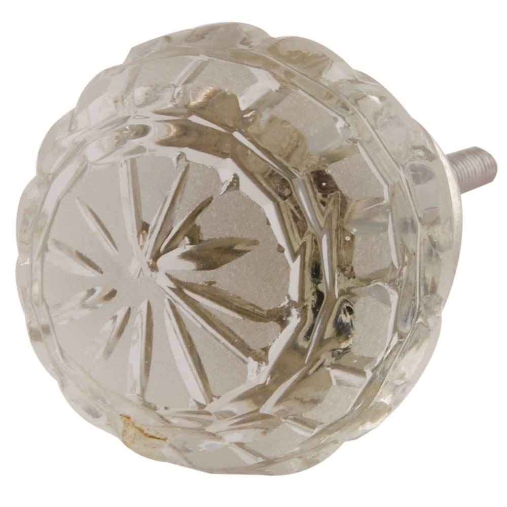 Luxury 20-Piece Clear Glass Round Drawer Knobs - Premium Kitchen Cabinet Hardware & Dresser Pulls - Elegant Decorative Upgrade for Home Furniture (Perfect for Modern Kitchens, Bathrooms & Bedroom Dressers)