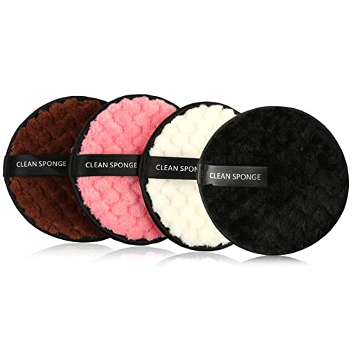 Nyamah Reusable Makeup Remover Pads - Washable Microfiber Sponge & 100 Oil Blotting Papers Set for Heavy Makeup Removal | Gentle Face Cleansing, Travel-Friendly & Eco-Friendly Beauty Essential