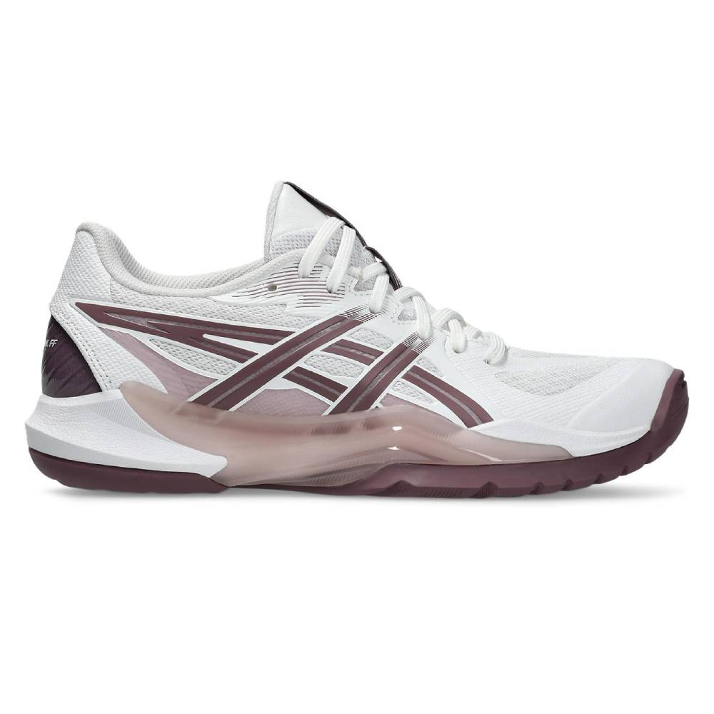 ASICS Powerbreak FF Women's Indoor Court Shoes - White/Dusty Mauve - Volleyball & Badminton Shoes for Women - Perfect for Indoor Sports & Gym Training