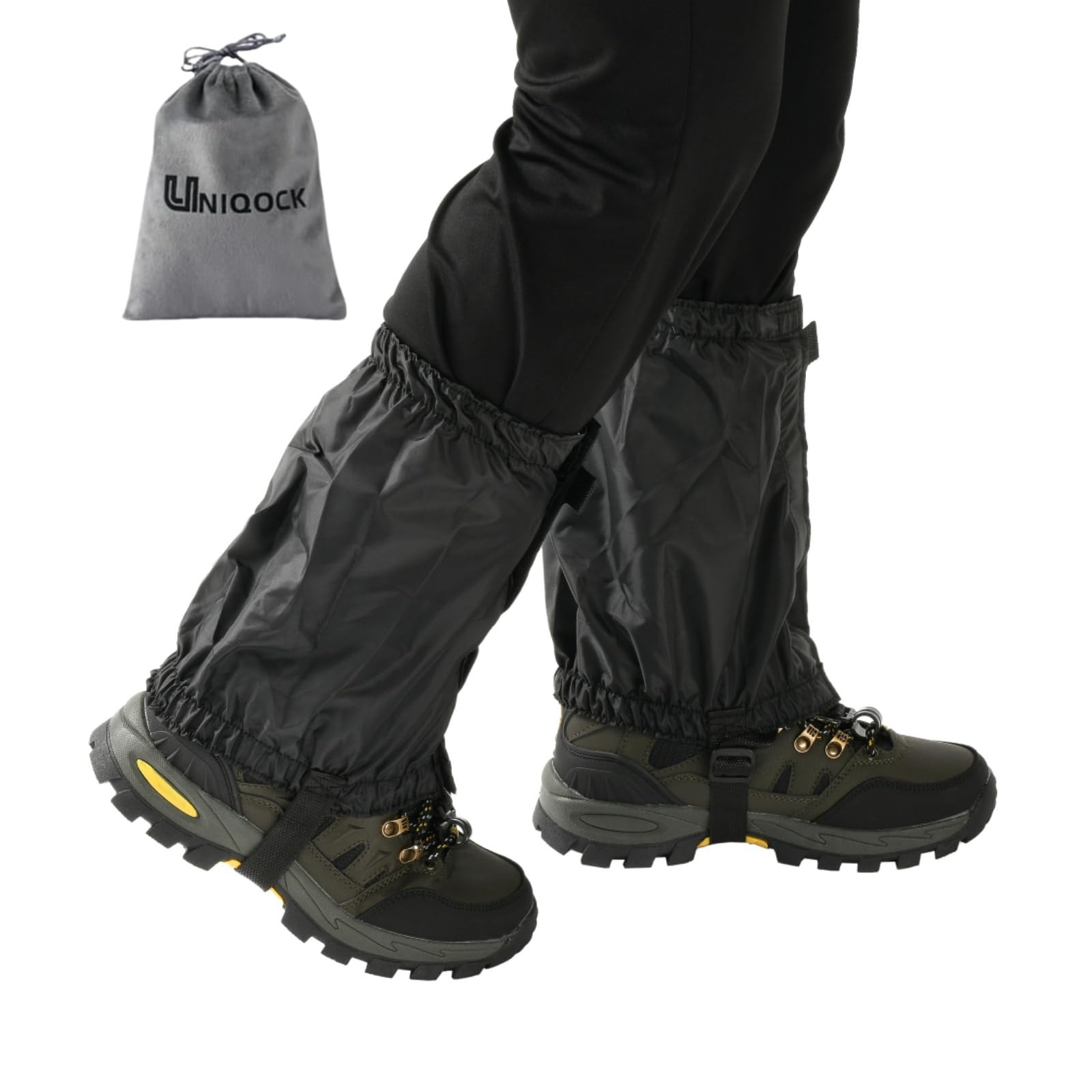 Waterproof Hiking Gaiters for Men & Women - Lightweight Leg Gaiters with Upgraded Zipper, Dirt-Proof Ripstop Material, Breathable Boot Gators for Hunting & Outdoor Adventures - Perfect for Trail Running, Mountain Climbing & Snowshoeing