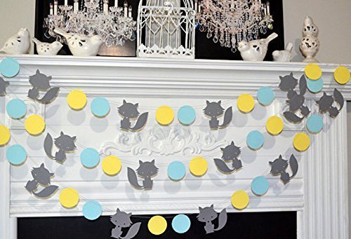 Gender Neutral Fox Baby Shower Banner - Woodland Theme Nursery Decorations, Fox Garland for Baby Showers & Gender Reveal Parties - Perfect for Rustic Nursery, Woodland Themed Events and Baby Room Decor
