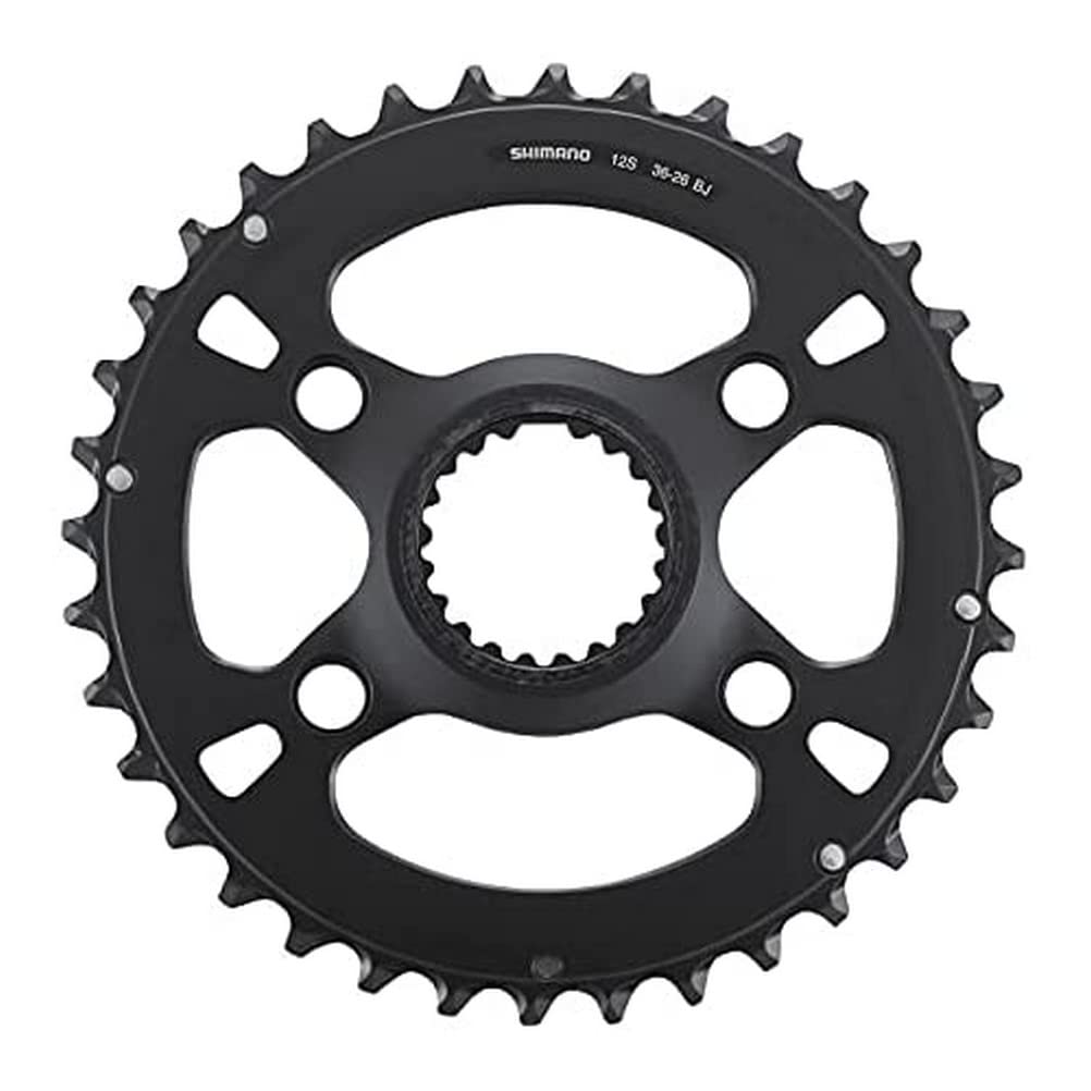 Shimano Y0JB98010 Unisex Bicycle Chainring - 36 Teeth, Black | Durable Bike Gear for Road & Mountain Biking