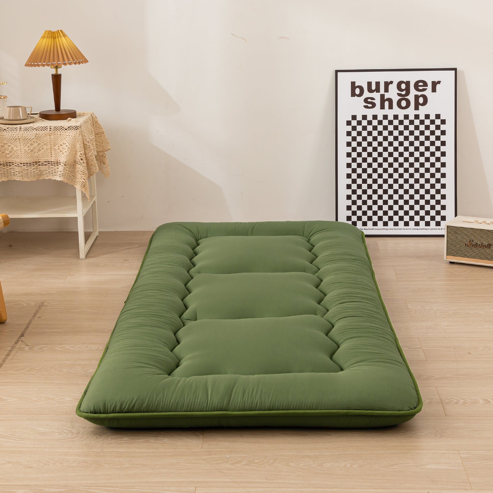 MAXYOYO Japanese Style Futon Mattress - Foldable Floor Mattress, Tatami Mat for Bedroom, Living Room & Guest Room | Comfortable Sleeping & Lounging