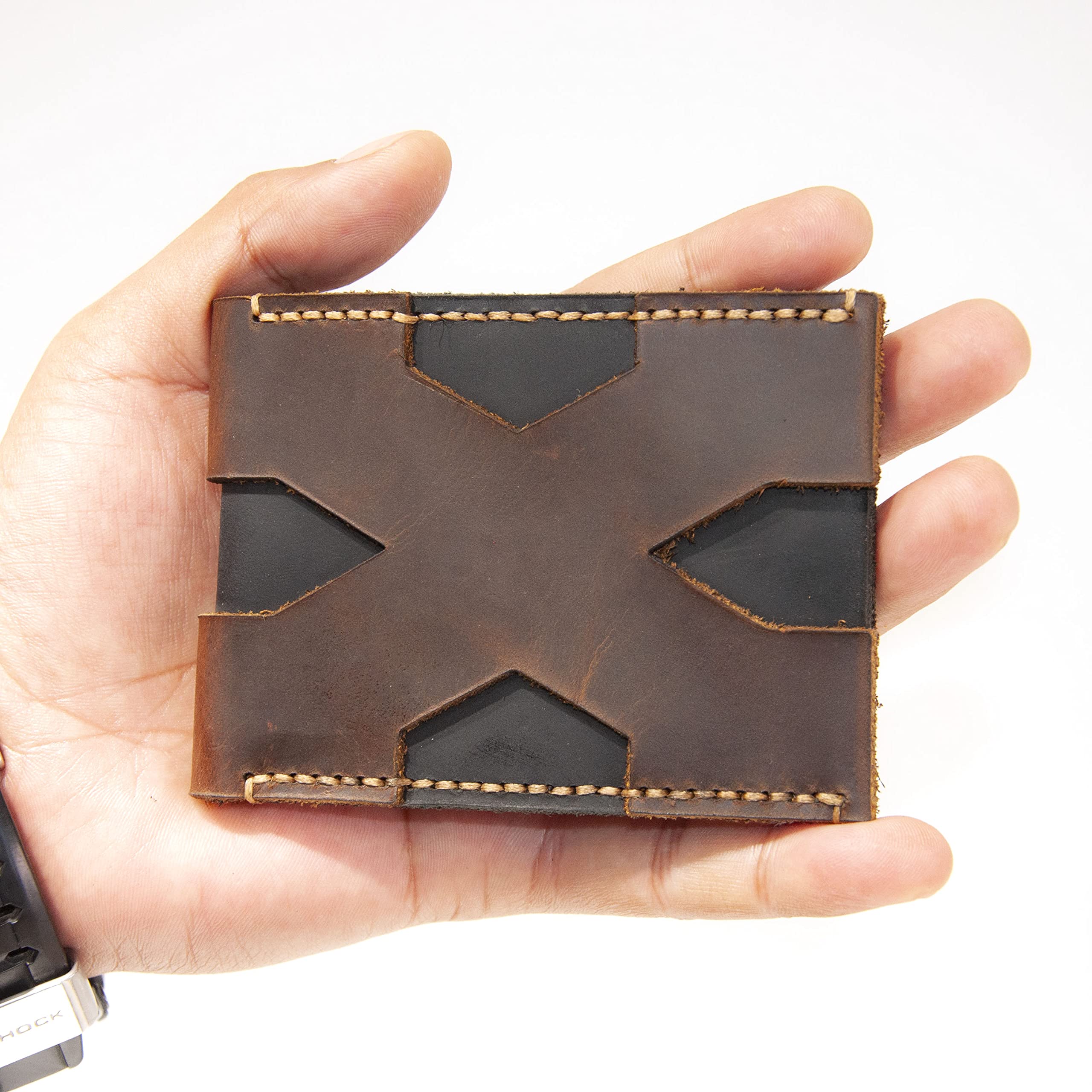 Personalized Leather Credit Card Holder for Men - RFID Blocking Slim Wallet - Perfect Gift for Dad, Boyfriend, Husband - Anniversary, Birthday, Christmas Present - Ideal for Travel, Business & Everyday Use