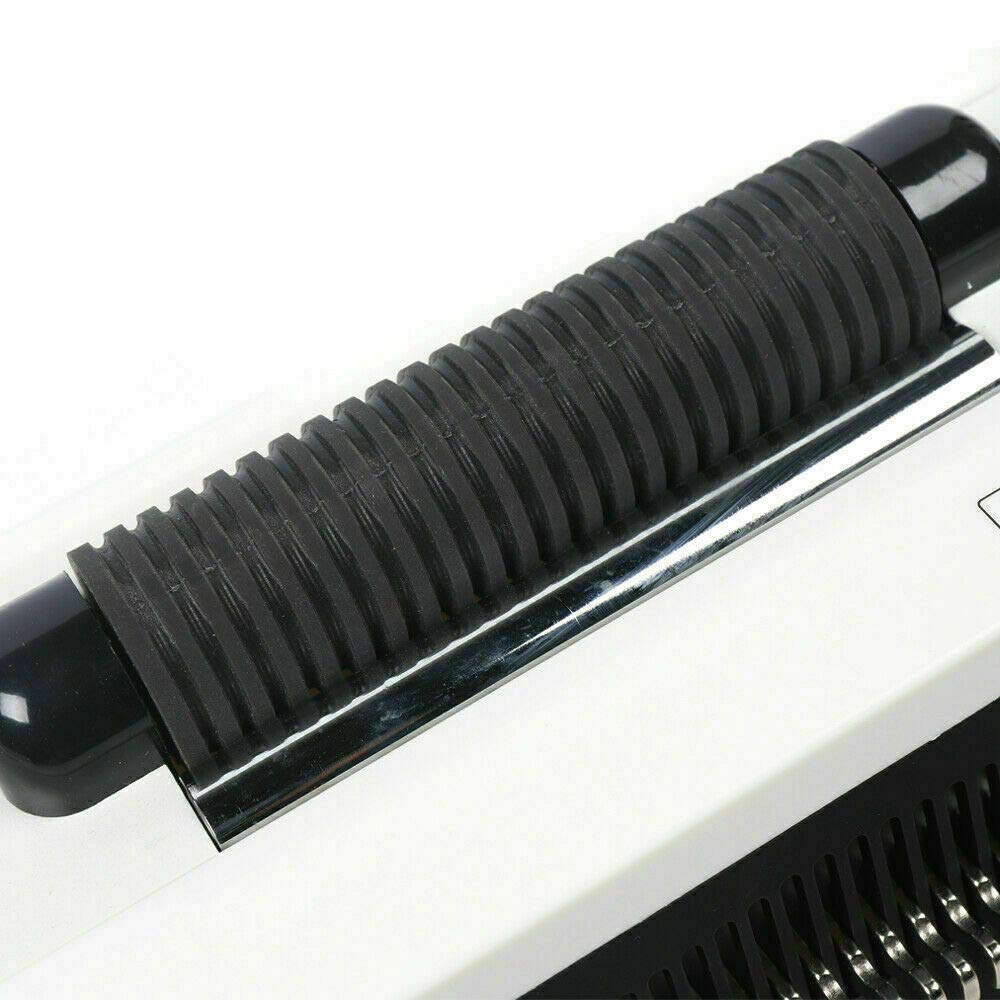 LOYALHEARTDY 46-Hole Manual Spiral Binding Machine with Electric Metal Roller - Professional Book & Document Binder for Office, School, Presentations & Reports