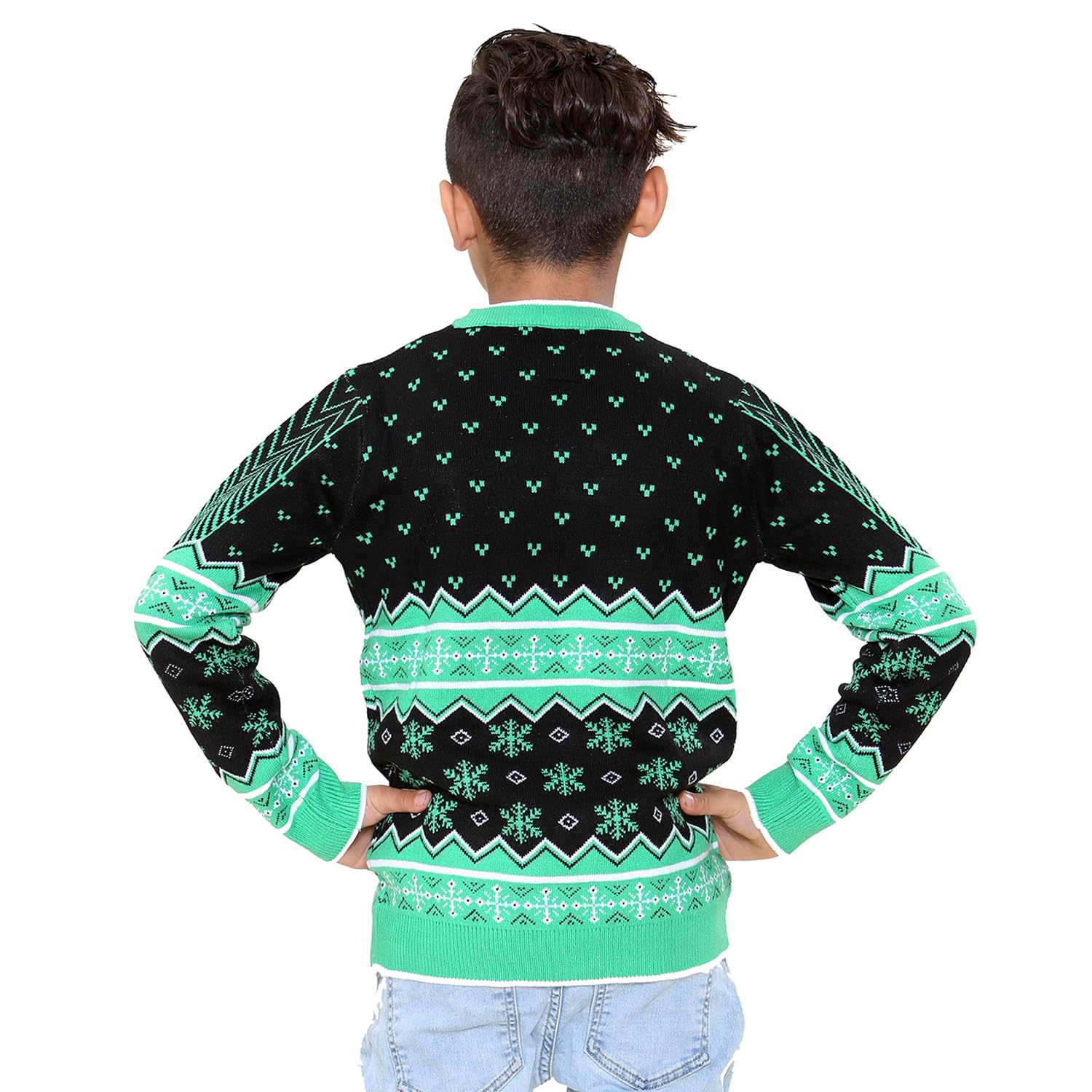 NOROZE Retro Christmas Gaming Sweater for Men, Women & Kids - Family Matching Pullover for Holiday Parties & Cozy Gaming Nights