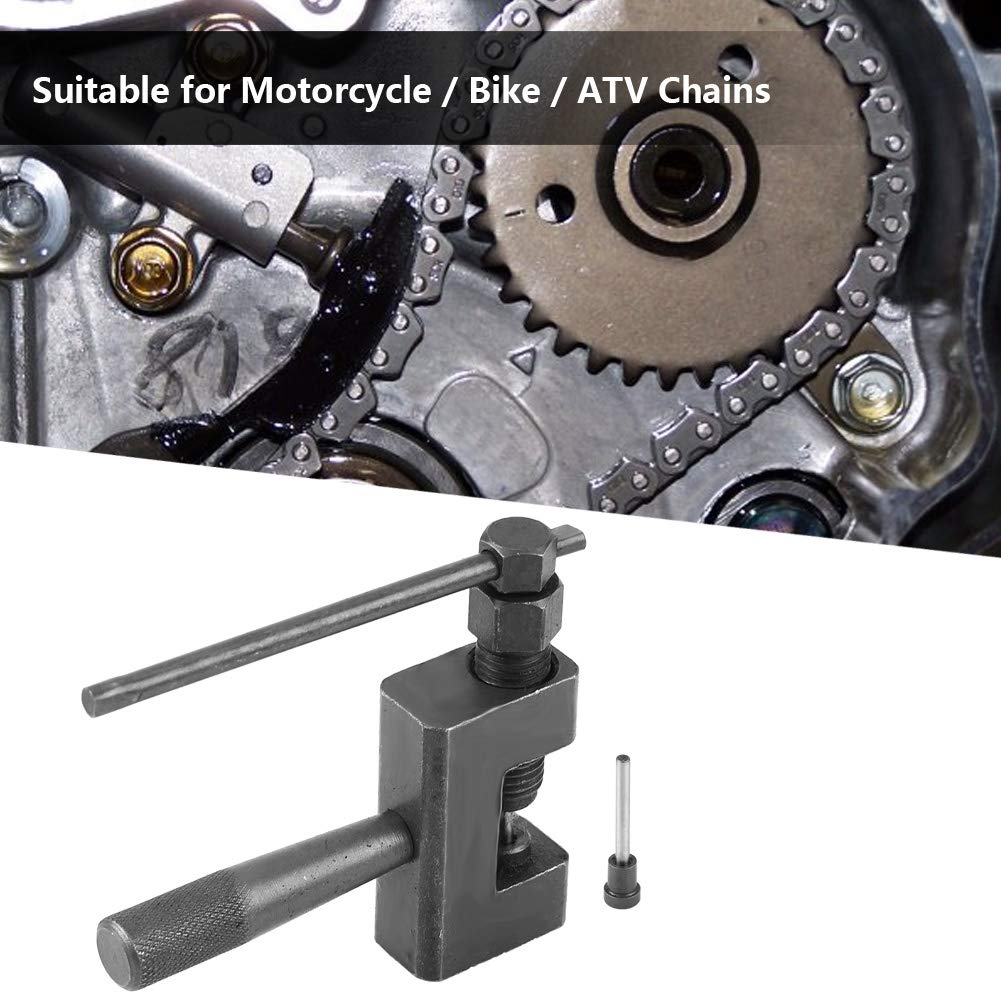Heavy Duty ATV Chain Breaker Tool - Motorcycle Chain Splitter & Remover Kit for Bike, Dirt Bike, ATV Chains - High Strength Steel Construction for Off-Road & Trail Riding Maintenance