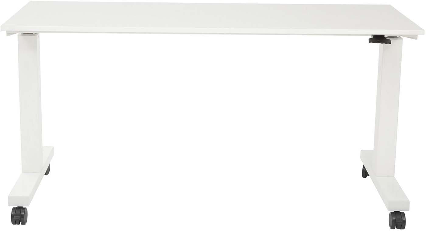 Pro Line II™ 6 ft Pneumatic Height Adjustable Office Desk - Steel Frame & Laminate Top [HAT60261] - Perfect for Home Office, Workspace & Standing Desk Setup