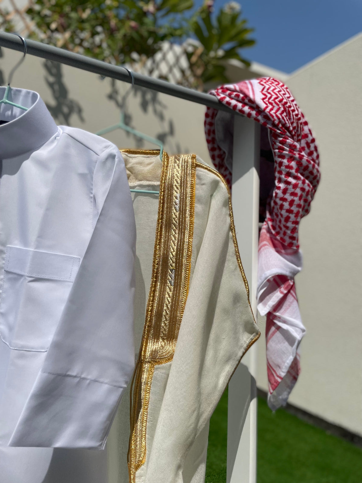 Premium Baby Boy Thobe Gift Set - Cream Bisht for 0-12 Months | 4-Piece Outfit for Newborns, Eid, and Special Occasions