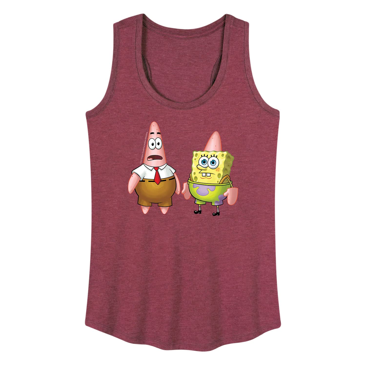 HYBRID APPAREL Spongebob Squarepants Women's Racerback Tank Top - Breathable Workout Shirt for Gym, Yoga & Casual Wear
