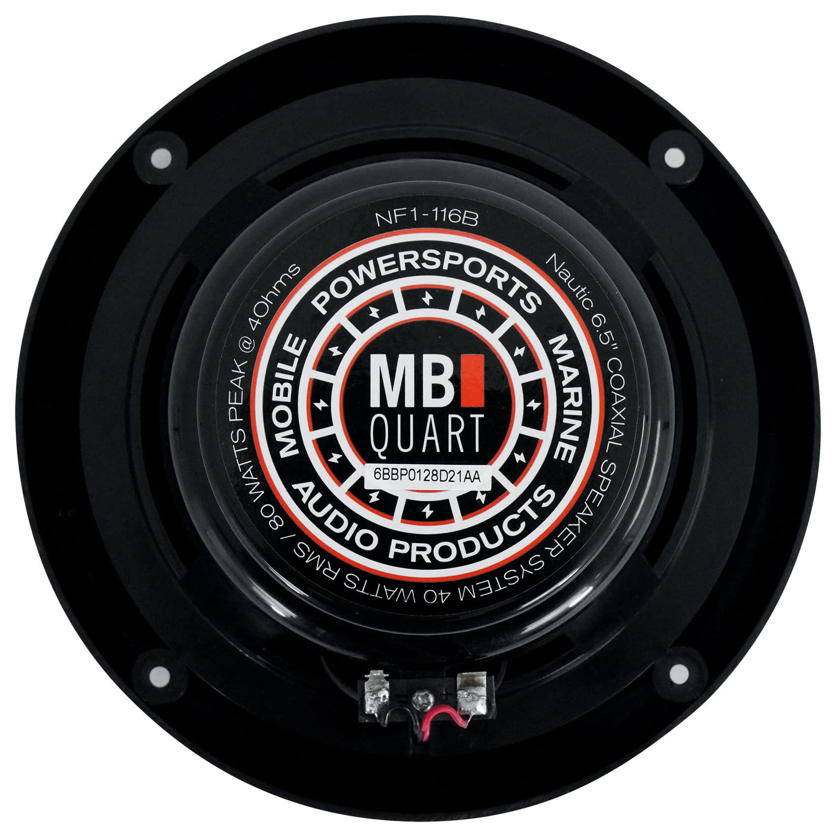 Rockville RGHR2 Marine Gauge Receiver with Bluetooth & 4 MB Quart NF1-116B 6.5