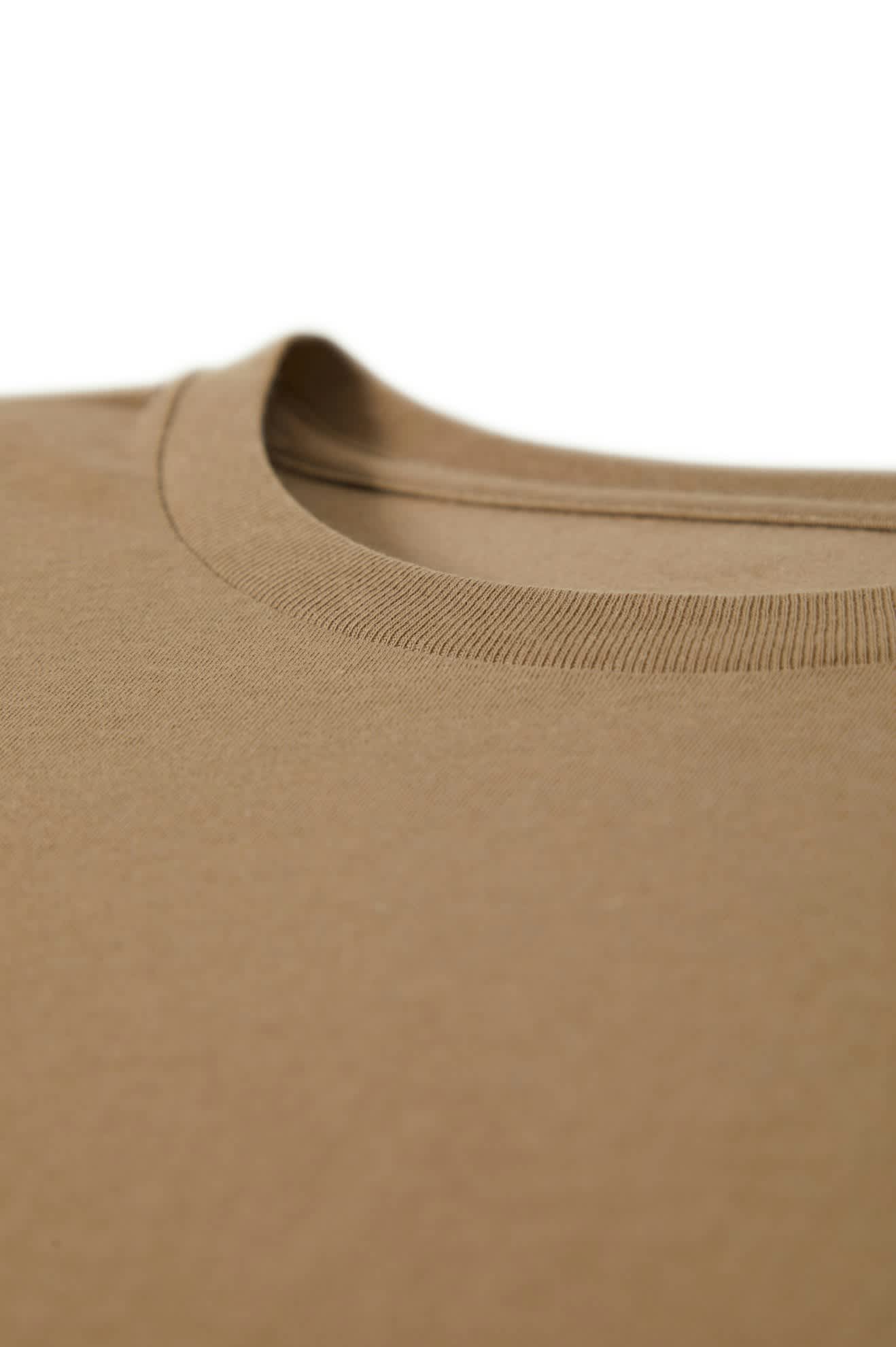 Premium Cotton Short Sleeve Tailored T-Shirt for Men - Comfortable Khaki Casual Shirt for Everyday Wear, Office & Outings