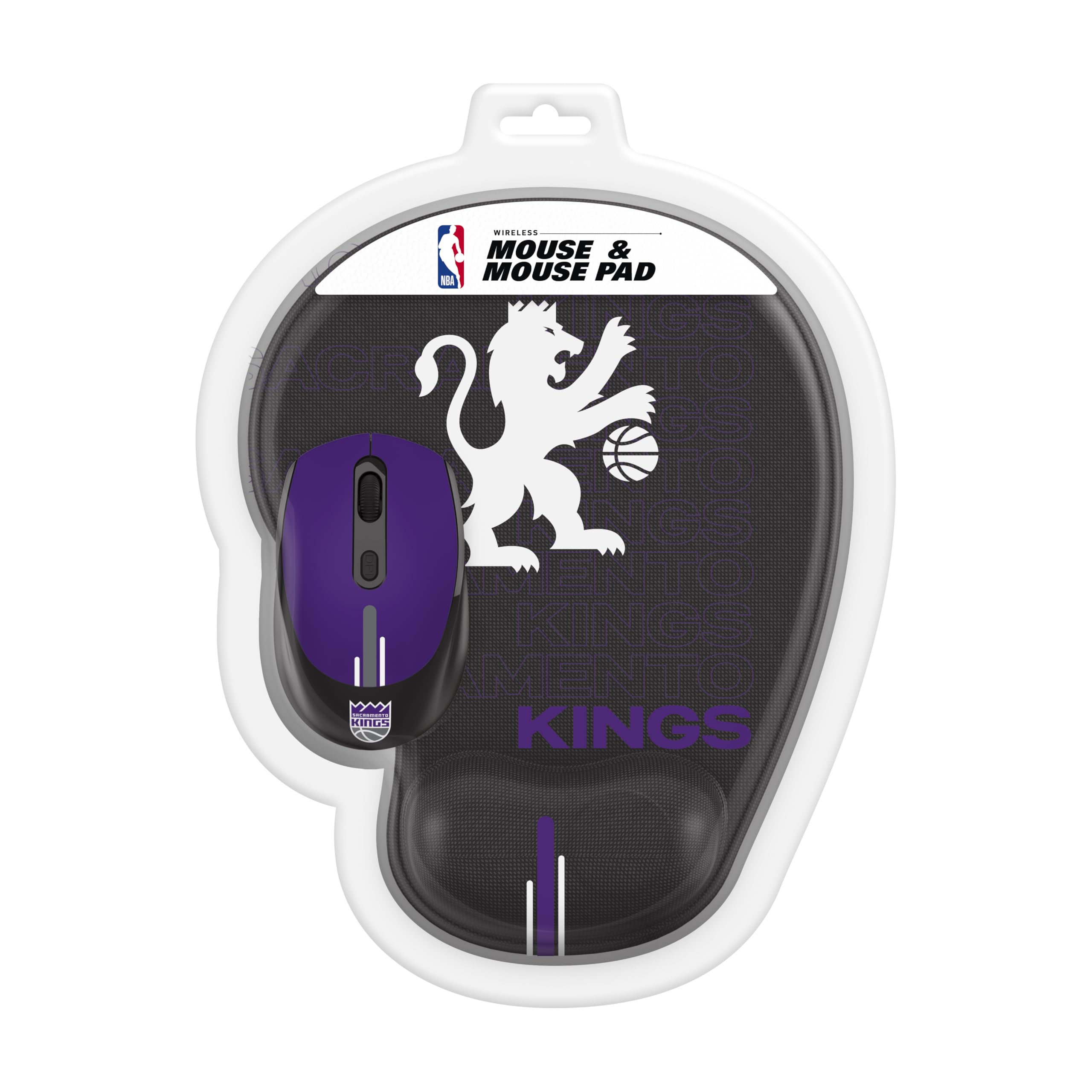 SOAR NBA Wireless Gaming Mouse with RGB Lighting & Large Mouse Pad - Perfect for PC, Laptop, Mac Gaming & Office Work