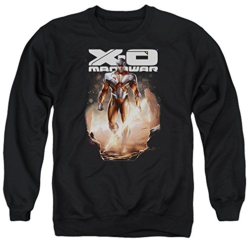 Xo Manowar Men's Lightning Sword Graphic Sweater - Cool Viking & Norse Mythology Design for Casual Wear, Cosplay & Gamer Fashion