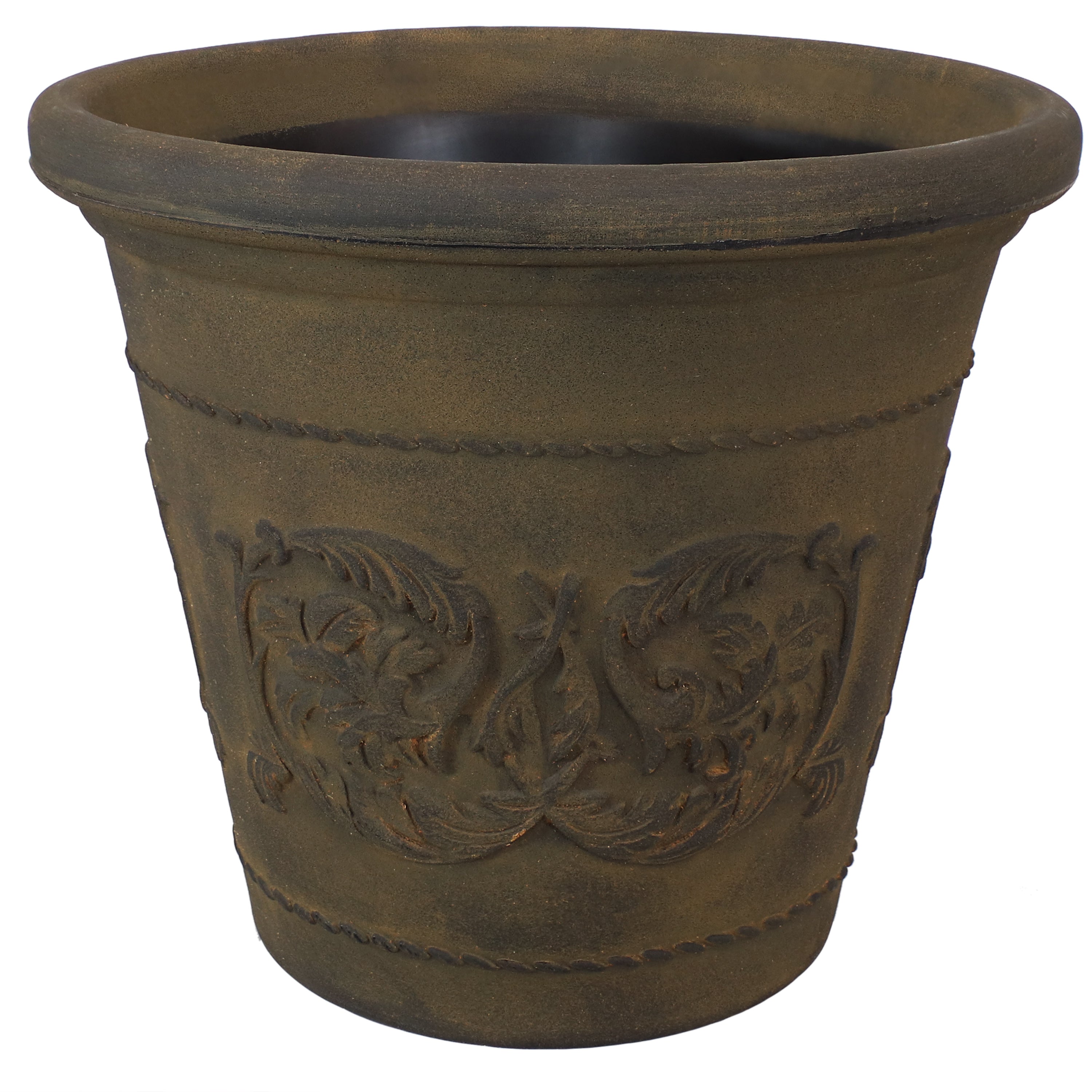 Sunnydaze Arabella Polyresin Outdoor Flowerpot Planter - Decorative Garden Planter for Patio, Porch & Yard - Weather-Resistant & Durable Design