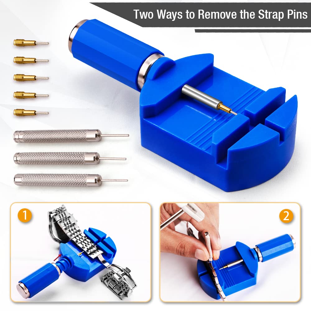 BYNIIUR Watch Link Removal Tool Kit - Adjust & Repair Bracelets for DIY Watch Sizing