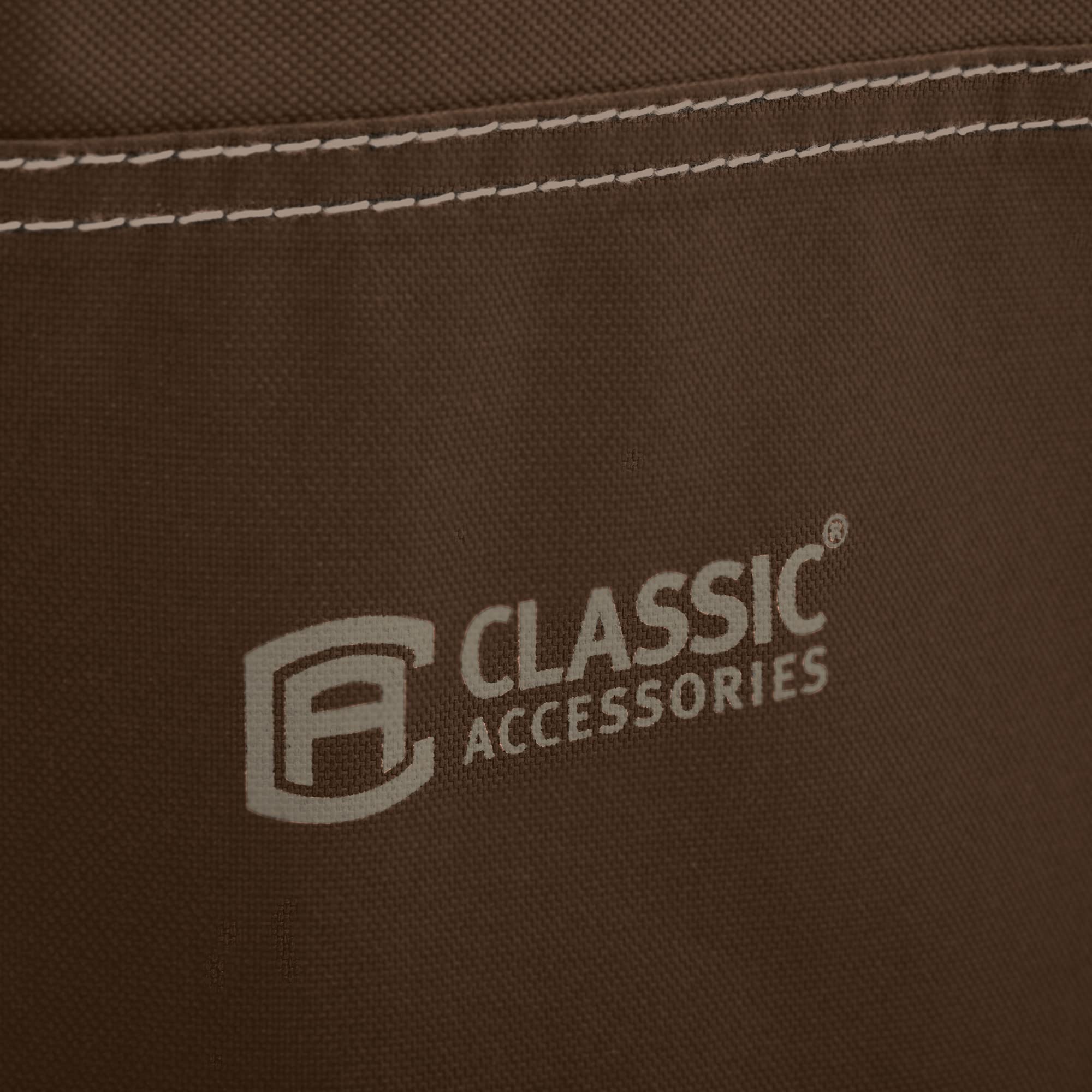 Classic Accessories Madrona Waterproof 100x80x36 Inch Dark Cocoa Patio Cover for Outdoor Furniture Protection
