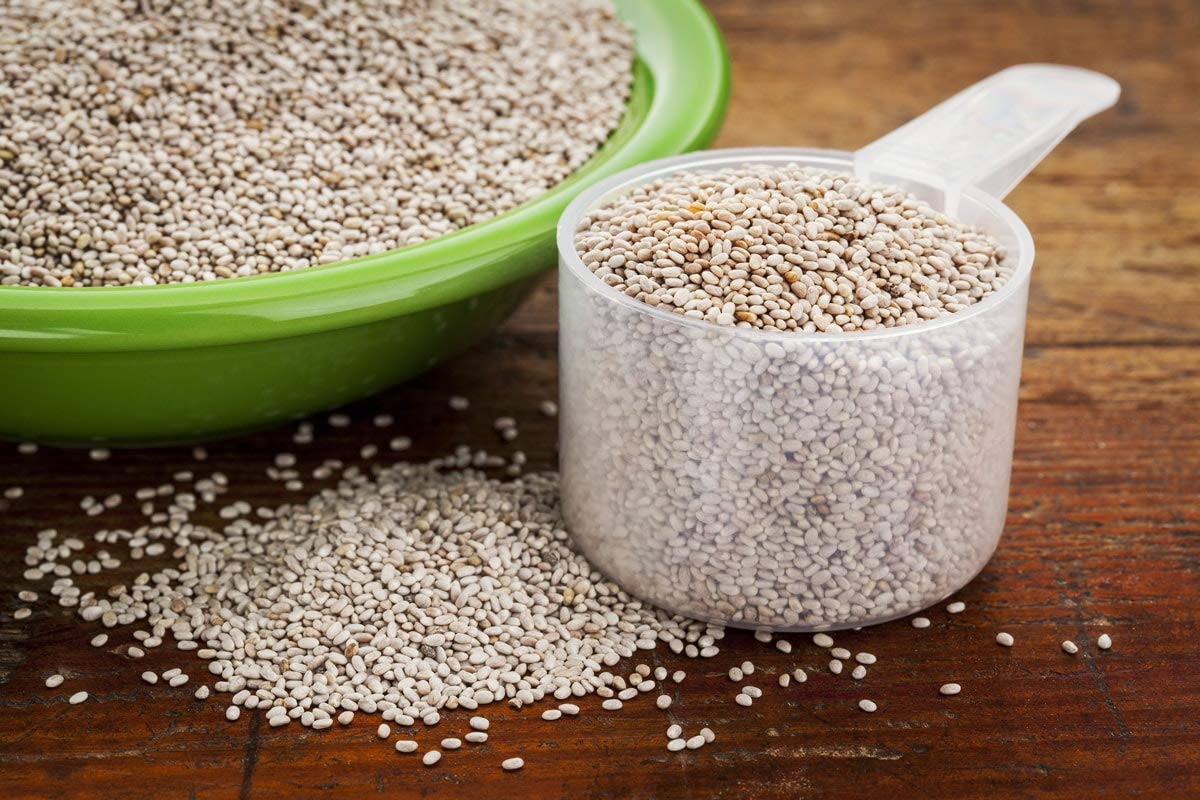Organic White Chia Seeds, 15 Pounds – Whole, Raw, Kosher, Keto, Vegan, Bulk – Rich in Omega 3, Omega 6, Fiber & Protein – Perfect for Smoothies, Baking, Weight Loss & Healthy Breakfast