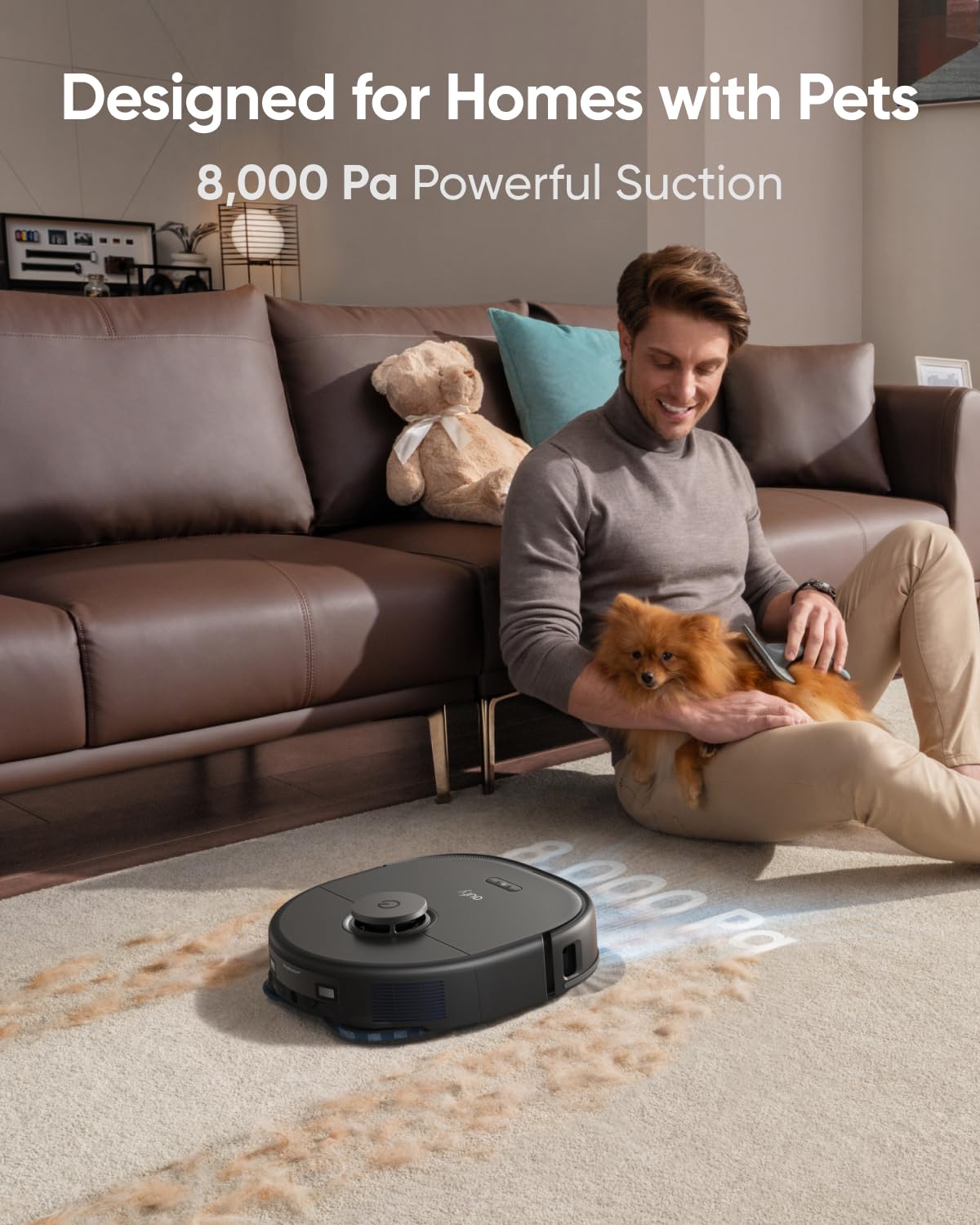 eufy 11S Max Robot Vacuum X10 Pro Omni - Powerful Smart Cleaning for Hardwood Floors & Carpets | Ideal for Pet Hair, Large Homes & Daily Maintenance
