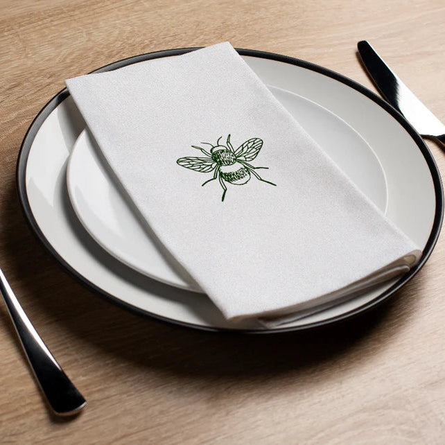 Premium Bee & Olive Printed Guest Towels - Soft Cotton Bathroom Hand Towels for Home, Spa, and Hotel Use - Perfect for Guest Bathrooms, Powder Rooms, and Luxury Accommodations