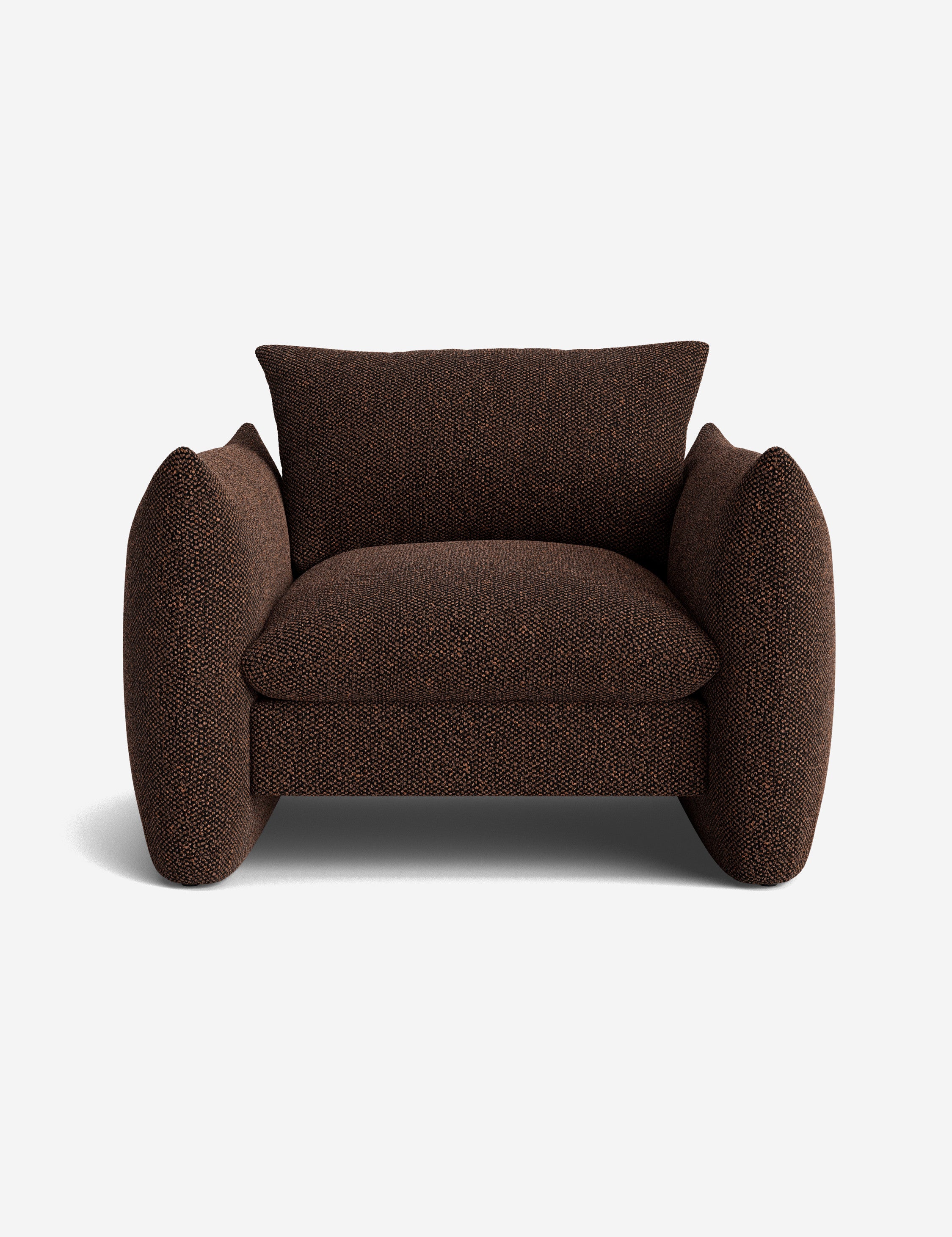 Stylish Banks Accent Chair - Modern Upholstered Lounge Chair for Living Room, Bedroom & Office - Comfortable Reading Chair with Sturdy Wooden Legs